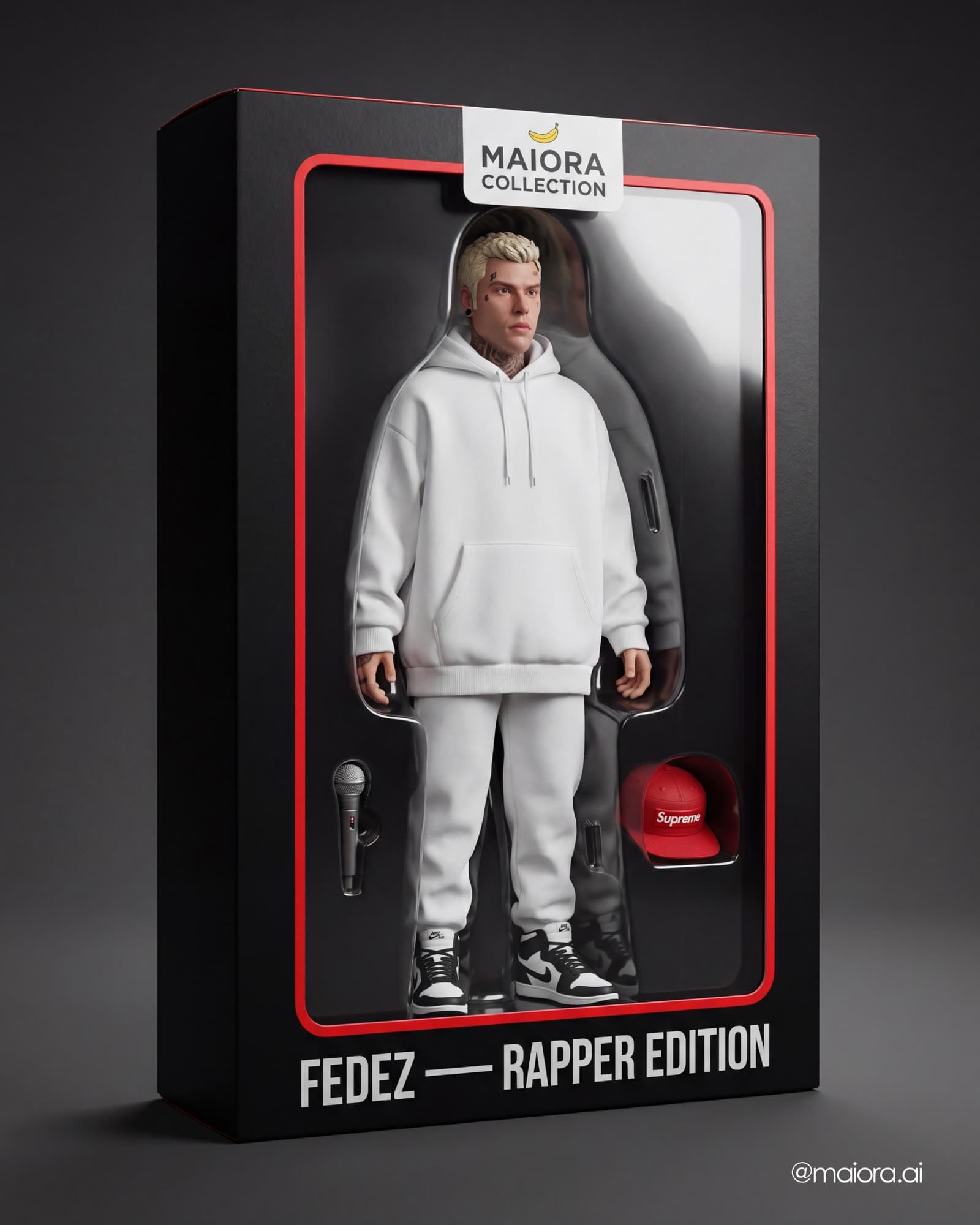 Action figure Fedez in packaging Maiora Collection