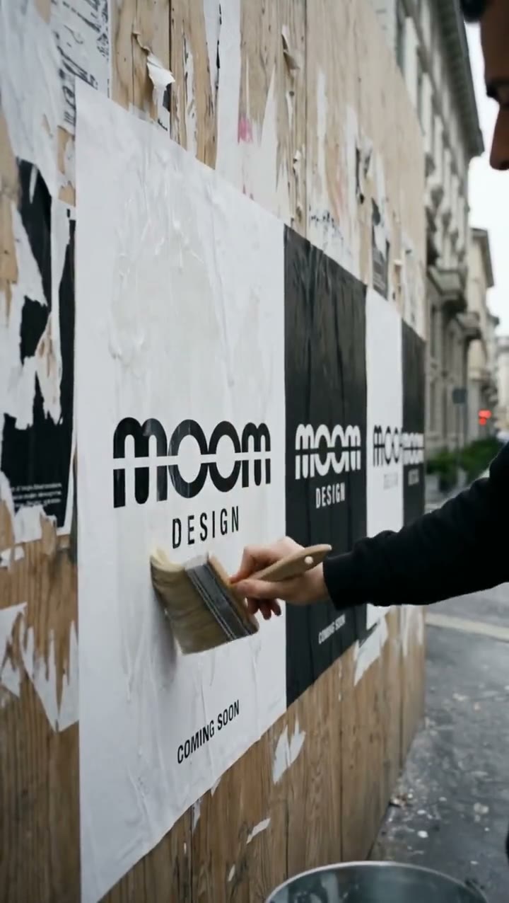 Poster del racconto brand MOOM Design realizzato da Matteo Michetti.